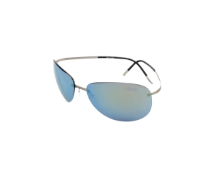 Buy Silhouette 8680 Sunglasses In Silver Titanium With Blue Lens at Sasom – Authentic and Ready to Ship