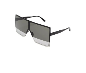 Buy Saint Laurent SL 182 Betty Oversized Semi-Matte Square Shield Sunglasses 68mm Black at Sasom – Authentic and Ready to Ship