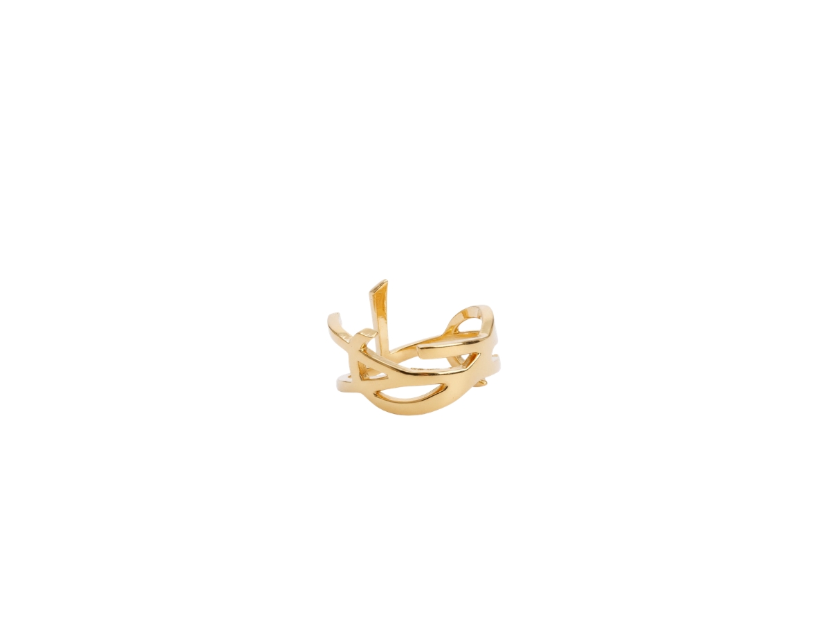 Buy Saint Laurent YSL Logo Ring Gold Plated at Sasom – Authentic and Ready to Ship
