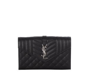 Buy Saint Laurent Envelope Chain Wallet Black at Sasom – Authentic and Ready to Ship