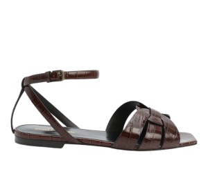 Buy Saint Laurent Tribute 05 Ankle Strap Sandals Brown (W) at Sasom – Authentic and Ready to Ship