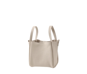 Songmont Medium Song Bag In Ivory Full-Grain Leather With Electroplated Hardware