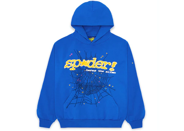 Buy Sp5der TC Hoodie Blue at Sasom – Authentic and Ready to Ship