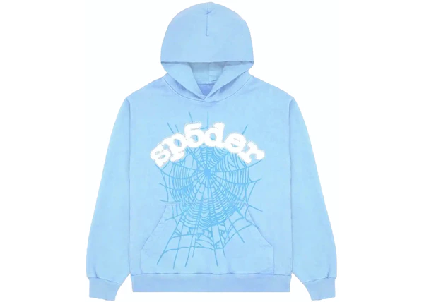 Buy Sp5der Web Hoodie Sky Blue at Sasom – Authentic and Ready to Ship