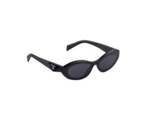 Buy Prada Symbole Sunglasses With An Acetate Frame Featuring Sinuous Slate Gray Lenses Black at Sasom – Authentic and Ready to Ship
