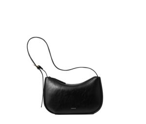 Stand Oil Bow Bag Mini In Vegan Leather Black