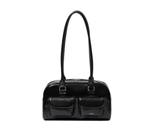Stand Oil Chubby Bag In Vegan Leather Black