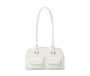 Stand Oil Chubby Bag In Vegan Leather White