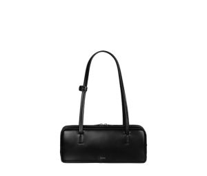 Stand Oil More Baguette Bag In Vegan Leather Black