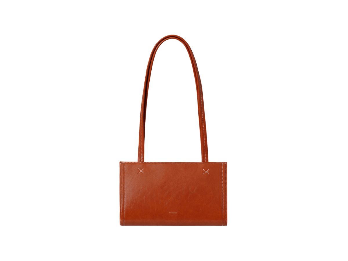 Stand Oil Oblong Bag Tiny In Vegan Leather Carrot
