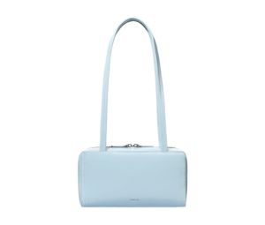 Stand Oil Post Bag In Vegan Leather Soft Blue