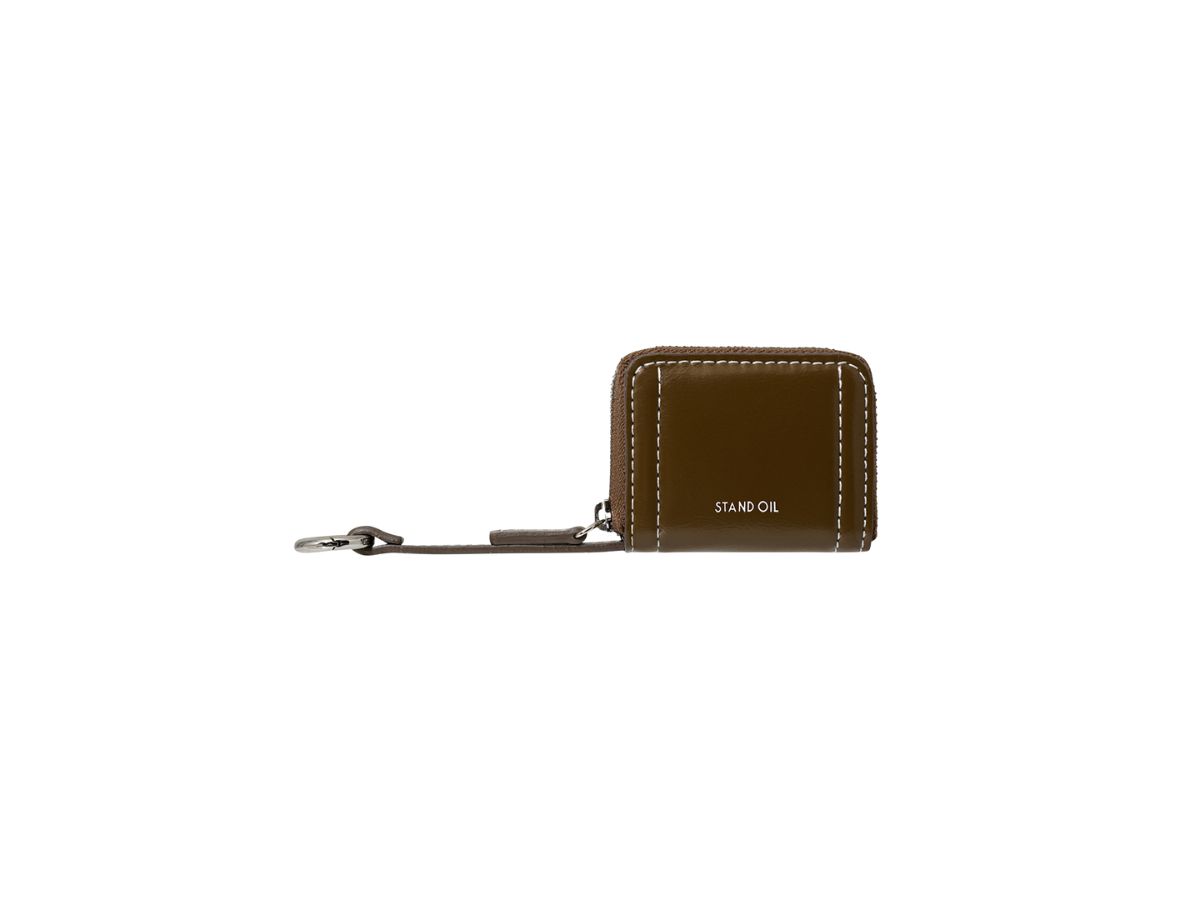 Stand Oil Post Pods In Vegan Leather Stitch Mocha