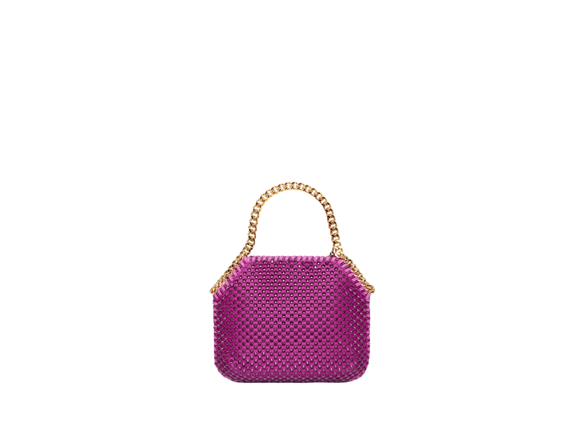 Stella Mccartney Falabella Crystal Mesh Mini Tote Bag In