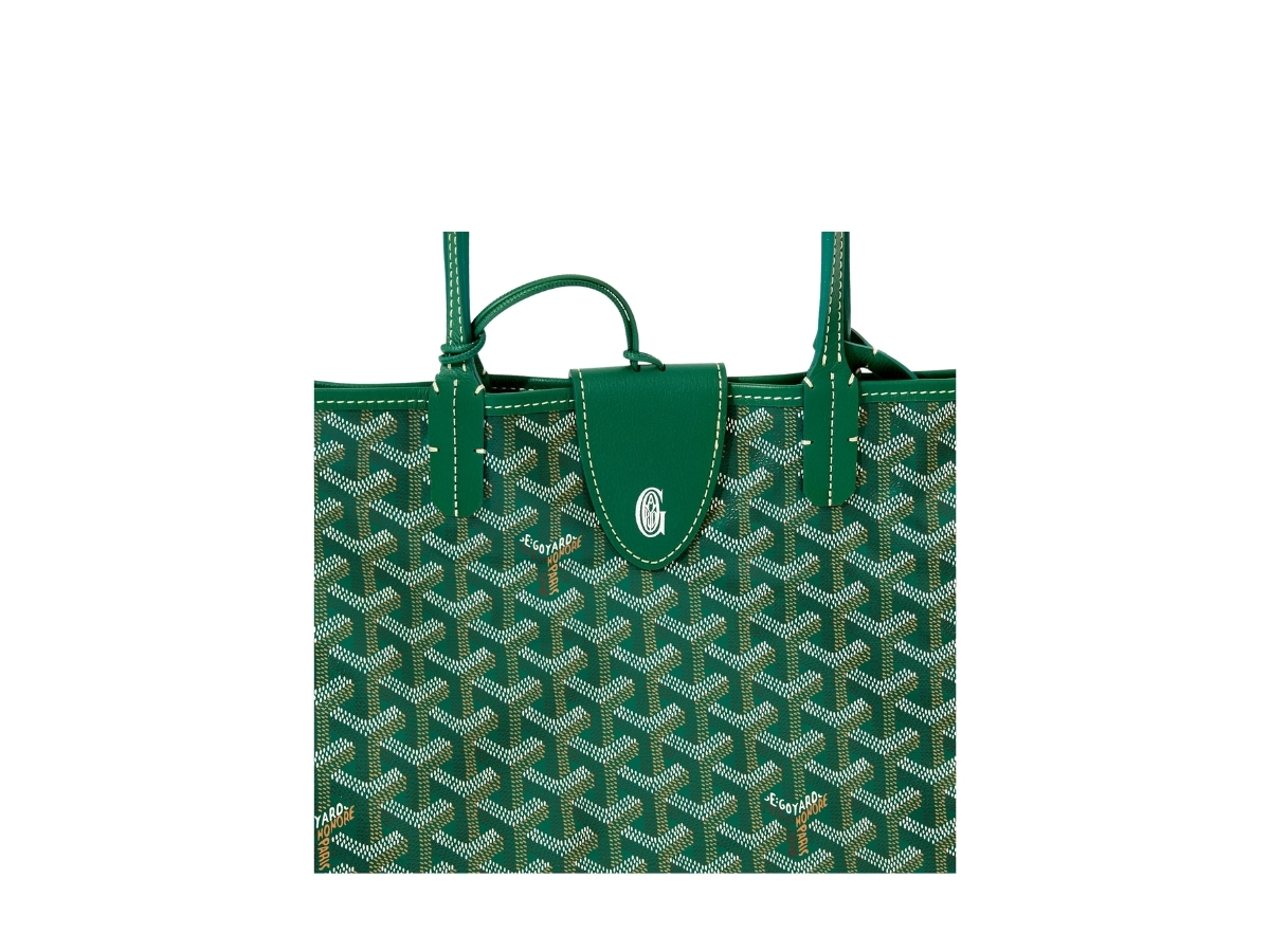 Goyard Goyard Saint Louis PM Bag Croc Universel Green - view 5