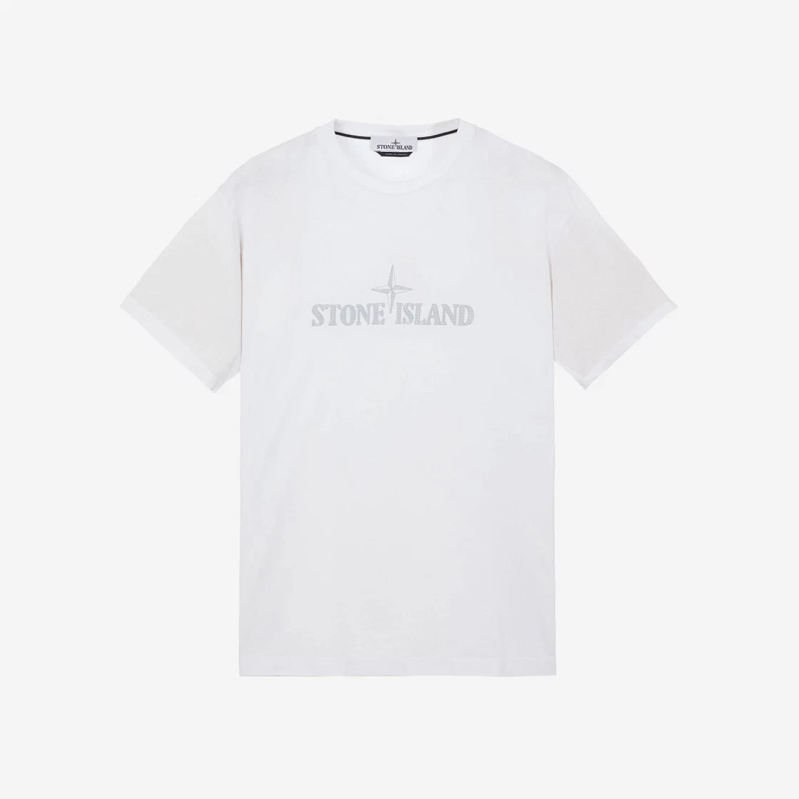 Stone Island 21579 Stitches Two Embroidery T-Shirt White - 23SS