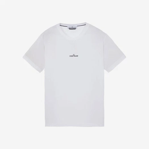 Buy Stone Island 2NS89 60/2 Cotton Jersey Garment Dyed Institutional One Print T-Shirt White - 23SS at Sasom – Authentic and Ready to Ship