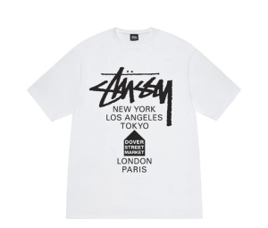 Buy Stussy DSM World Tour T-Shirt White at Sasom – Authentic and Ready to Ship