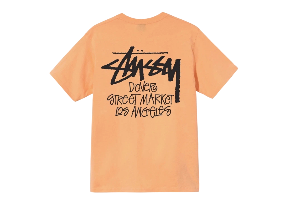 ★【STUSSY】★Stussy Stock DSM Los Angeles T-Shir.t Peach★ Stussy Stock DSM Los Angeles T-Shirt Peach (2021)