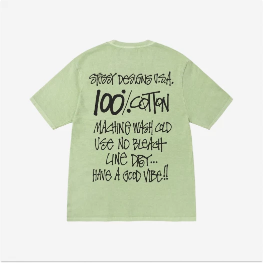 Stussy 100% Pigment Dyed T-Shirt Sage