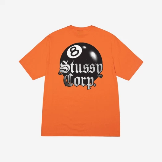 Stussy 8 Ball Corp T-Shirt  Coral