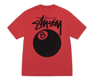 Stussy 8 Ball Tee Pigment Dyed Guava