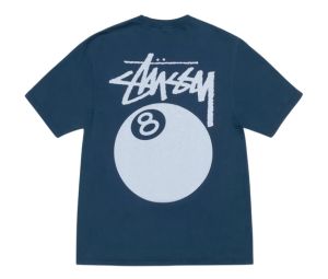 Stussy 8 Ball Tee Pigment Dyed Navy