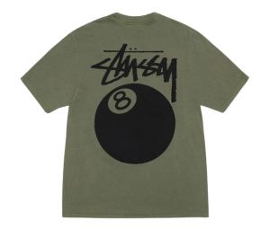 Stussy 8 Ball Tee Pigment Dyed Olive