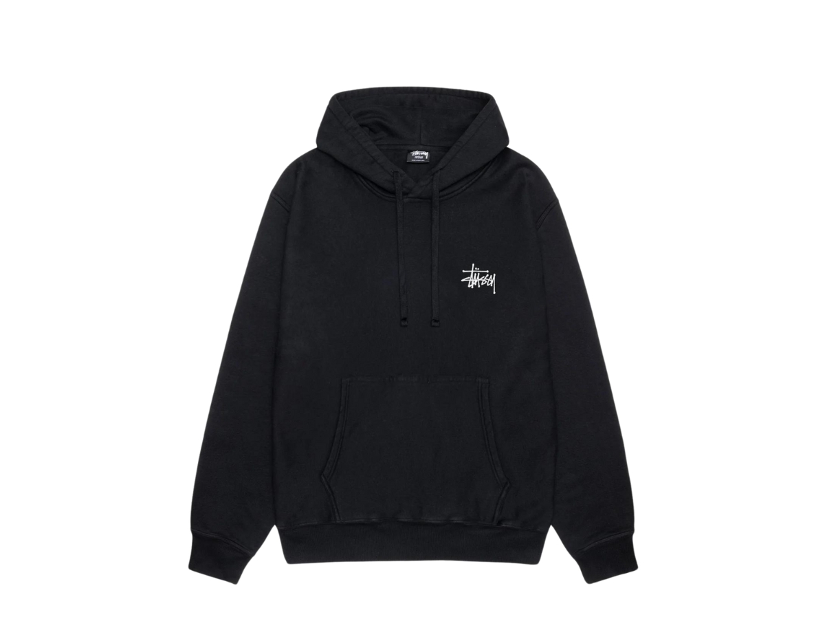 ★Stussy Stussy Basic Stussy Pigment Dyed Hoodie Black★ Stussy Basic Pigment Dyed Hoodie Black, Blue, Gray, White