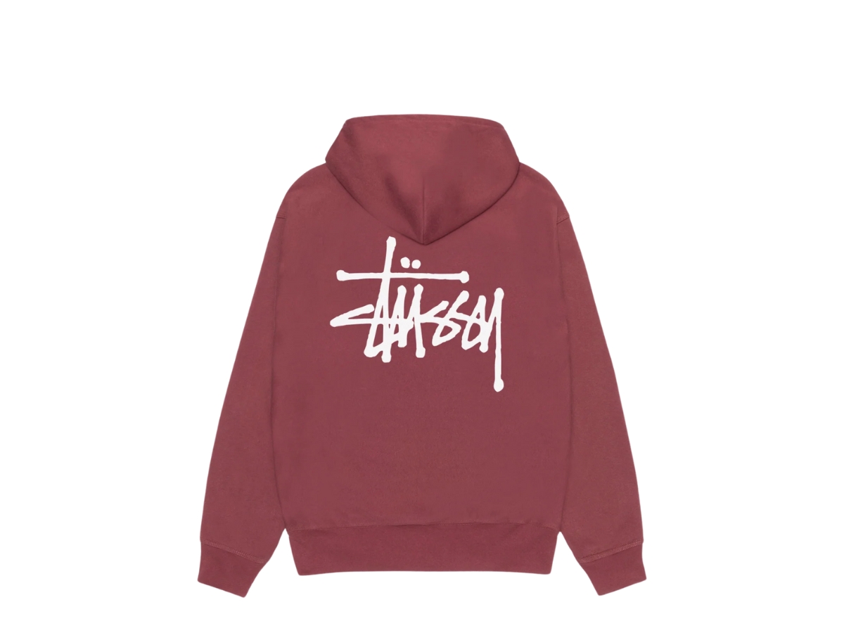 Buy Stussy Basic Stüssy Hoodie Oxblood 2024 | SASOM