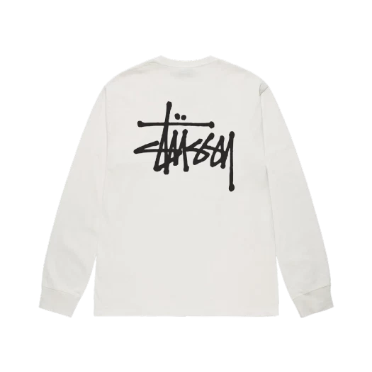 Stussy Basic Stussy Pigment Dyed LS T-Shirt Natural 2023