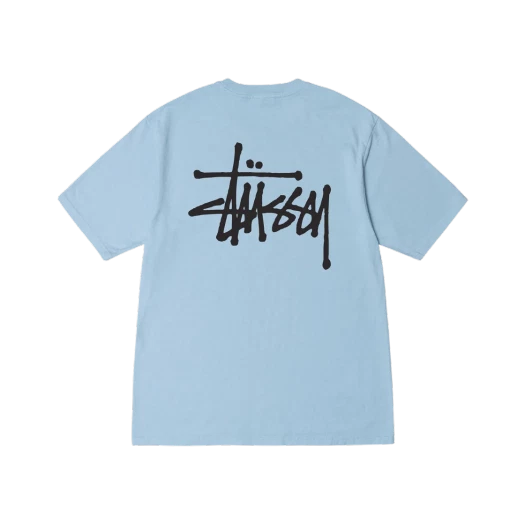 ★人気★【STUSSY】★S64 PIGMENT DYED TEE★SKY BLUE★ Stussy Laguna USA Pigment Dyed Tee Sky Blue Men's - FW24 - US