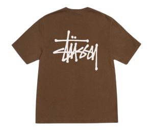 Stussy Basic Stussy Tee Pigment Dyed Brown