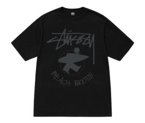 Stussy Beach Roots Tee Pigment Dyed Black