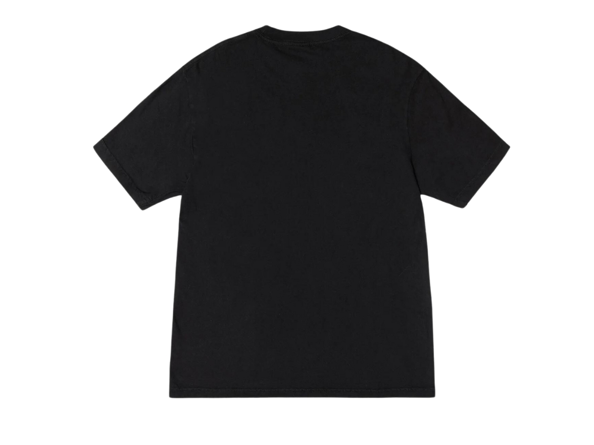 SASOM | apparel Stussy Big Basic Pigment Dyed Tee Black Yellow Check the  latest price now!