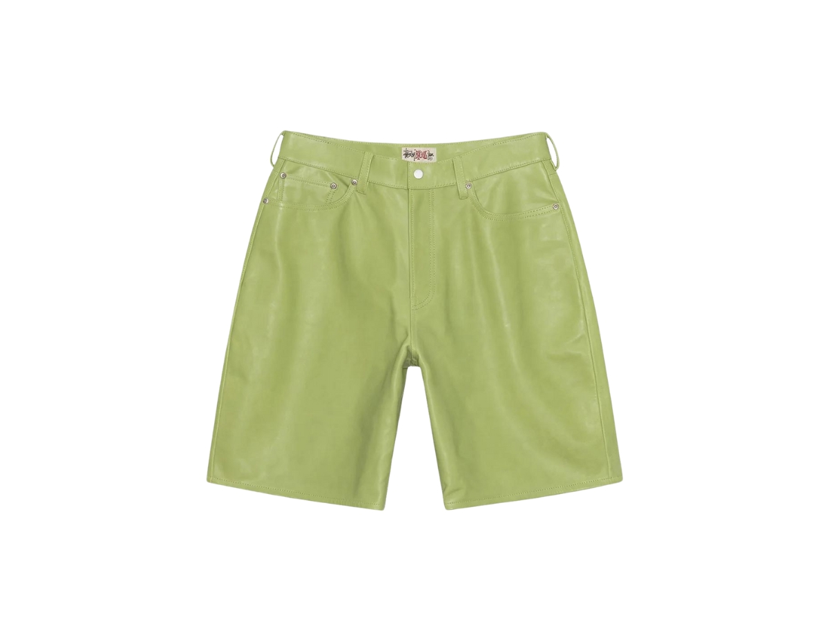 Stussy Big Ol' Short Leather Lime Shop Authentic at SASOM