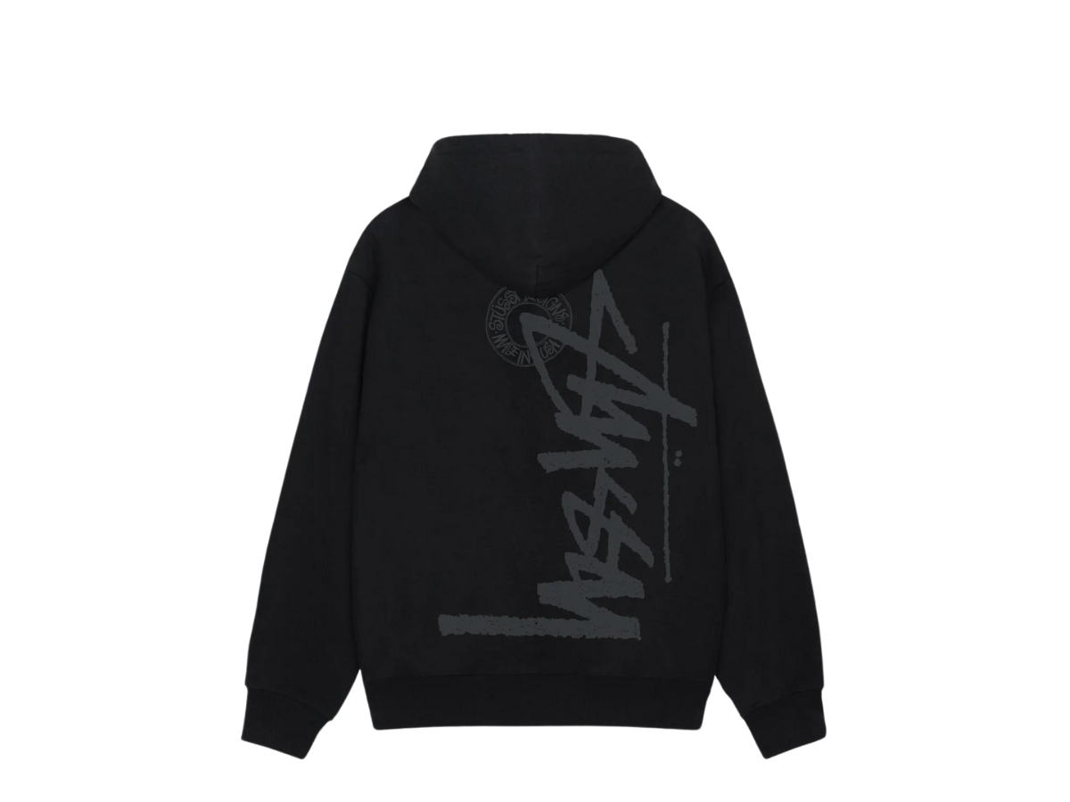 Buy Stussy Buana Stock Zip Hoodie Black (FW24) | SASOM