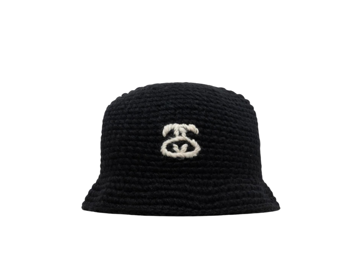 SASOM | accessories Stussy Bucket Hat SS Link Knit Black Check the