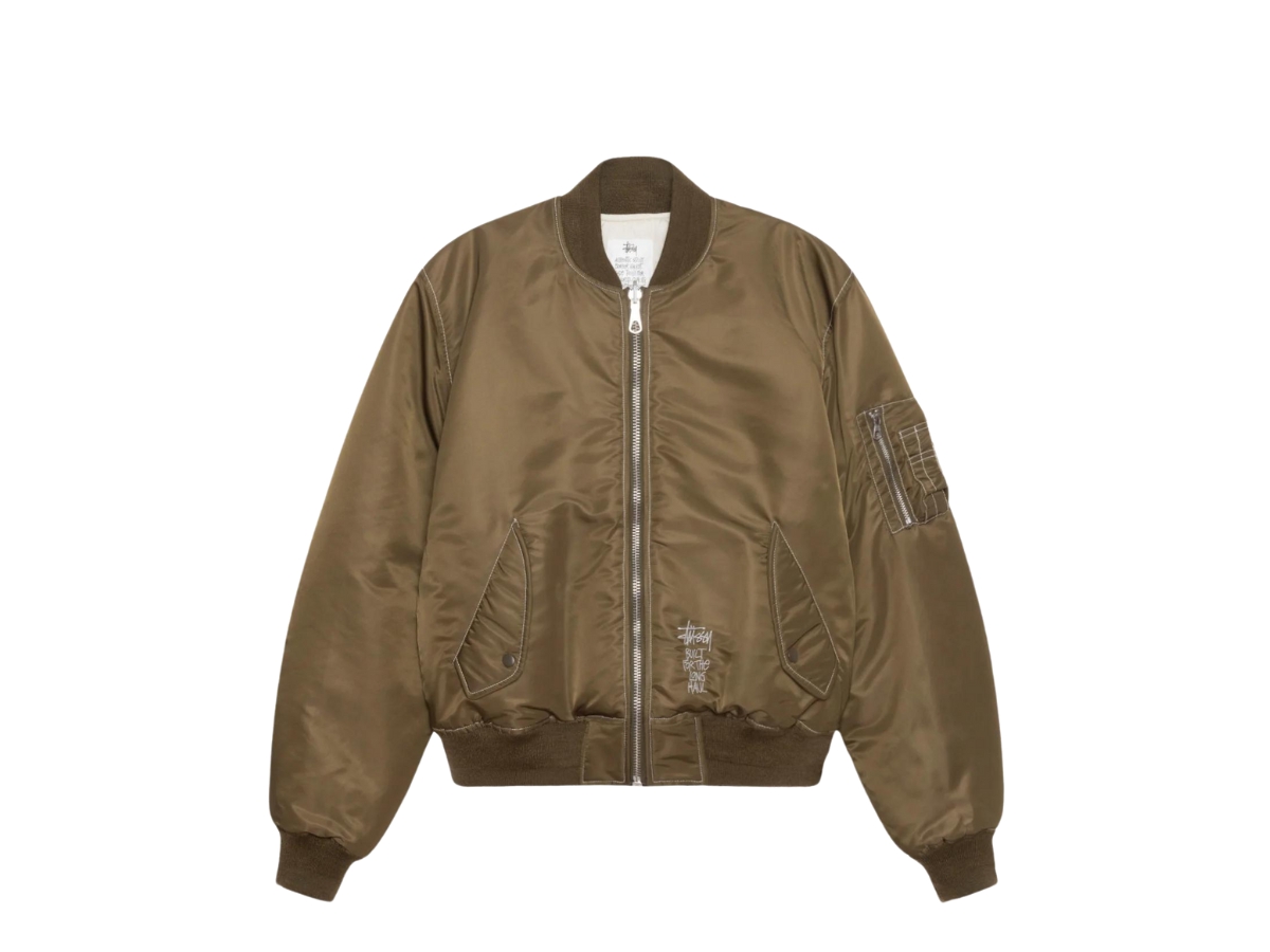 Buy Stussy Built Reversible Bomber Jacket Brown | SASOM