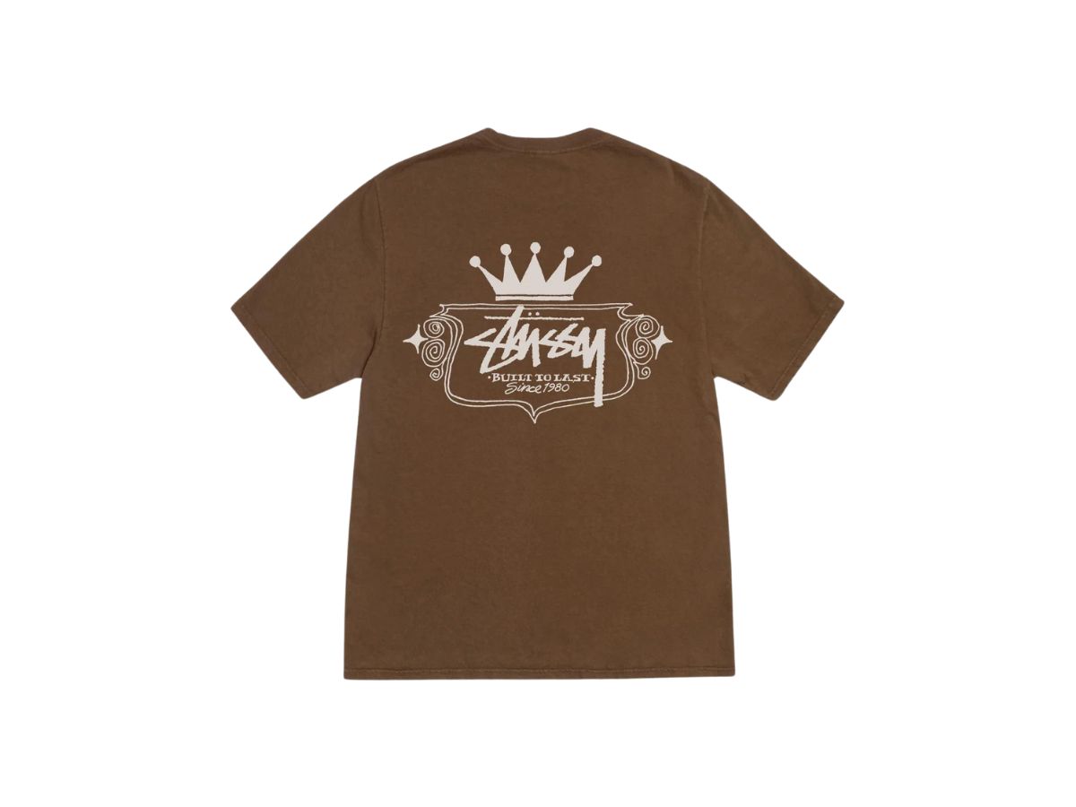 Stussy Built To Last Tee Pigment Dyed Brown | ของแท้