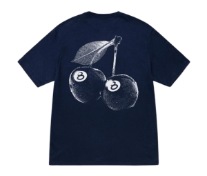 Buy Stussy Cherries Tee Navy at Sasom – Authentic and Ready to Ship