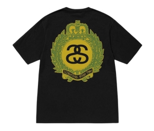 Buy Stussy Crown Wreath Pigment Dyed Tee Black | SASOM