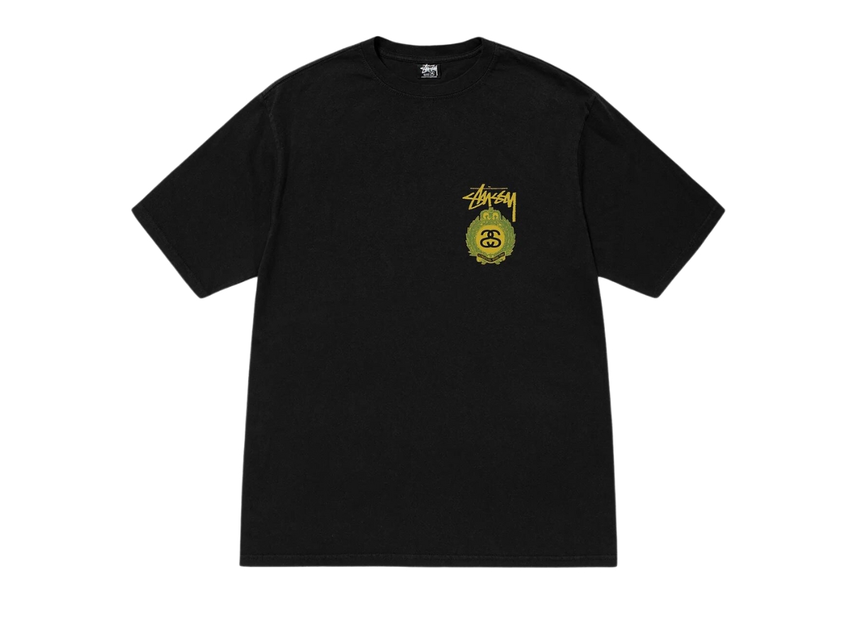 Buy Stussy Crown Wreath Pigment Dyed Tee Black | SASOM