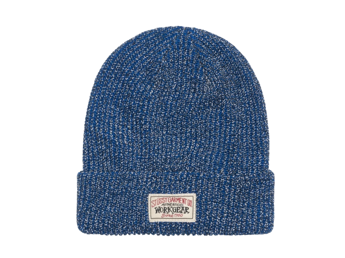 stussy SKULLCAP TEXTURED YARN BLUE MULTI SKULLCAP TEXTURED YARN