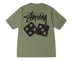 Buy Stussy Dice Pigment Dyed Tee Artichoke at Sasom – Authentic and Ready to Ship