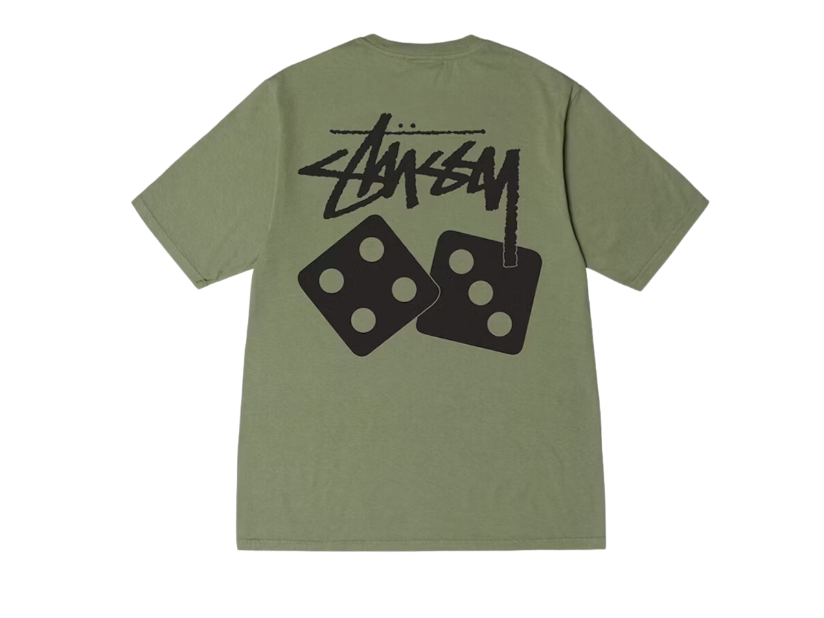 Buy Stussy Dice Pigment Dyed Tee Artichoke | SASOM