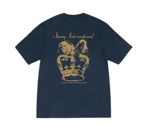 Stussy Dog Crown Tee Black Shop Authentic at SASOM