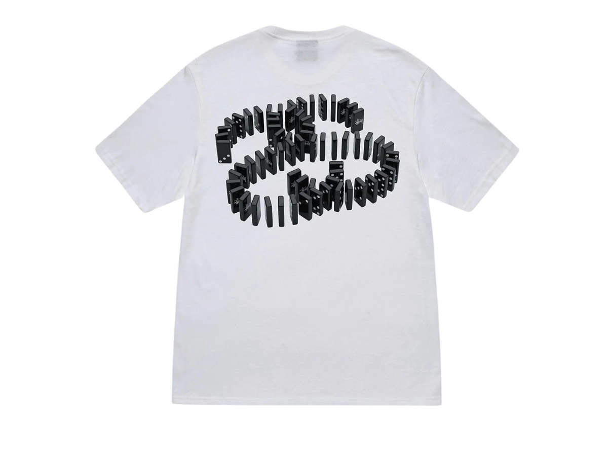 Stussy Dominos Tee White Shop Authentic at SASOM