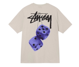 Stussy Fuzzy Dice T-Shirt Smoke