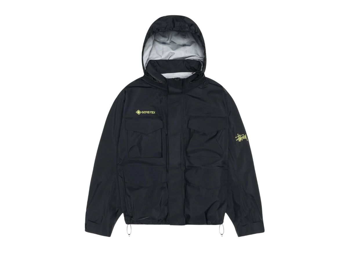 極美品 Stussy GORE-TEX M65 Jacket Black Stussy GORE-TEX M65 Jacket Black Men's - SS24 - US
