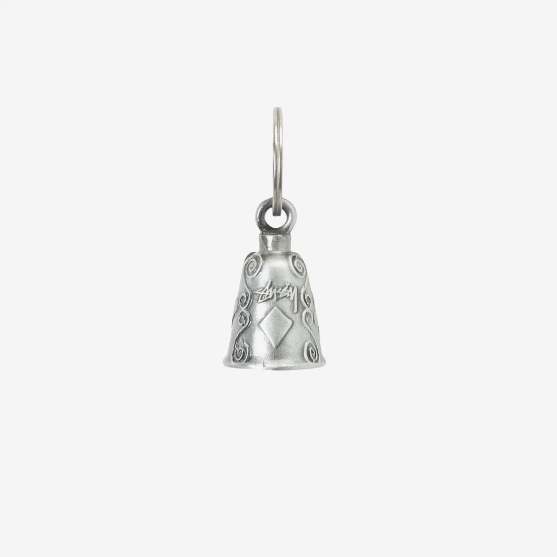https://d2cva83hdk3bwc.cloudfront.net/stussy-guardian-bell-keychain-silver-2.jpg